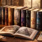 livre disney collection sur étagère en bois