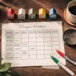 énigmes d'einstein bureau et maisons miniatures