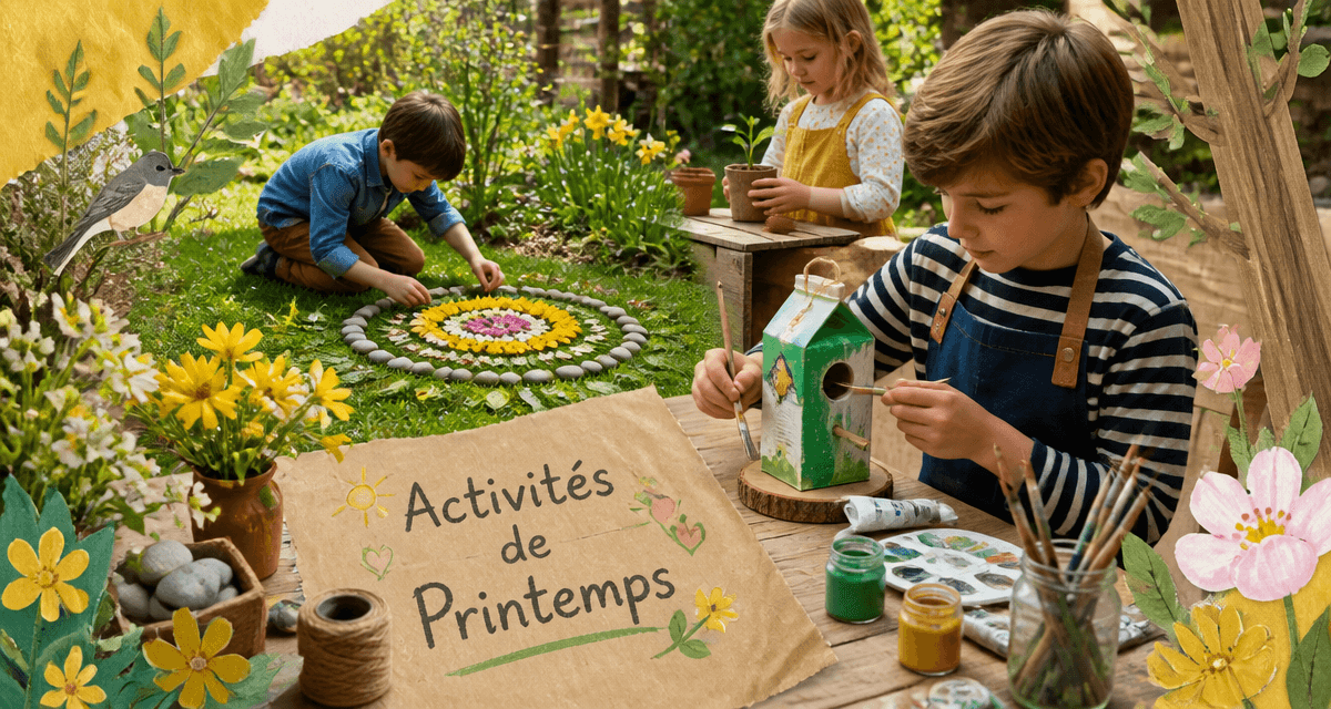 activité printemps enfants jardin nature