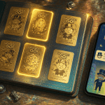echange carte or monopoly go album ouvert smartphone golden blitz
