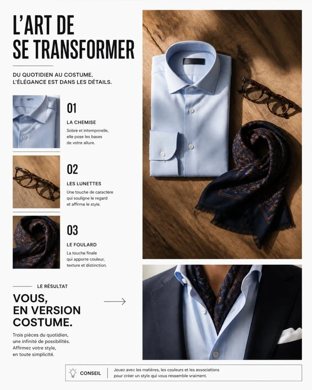 Idées de déguisement simple sans achat réalisées avec des vêtements du quotidien
