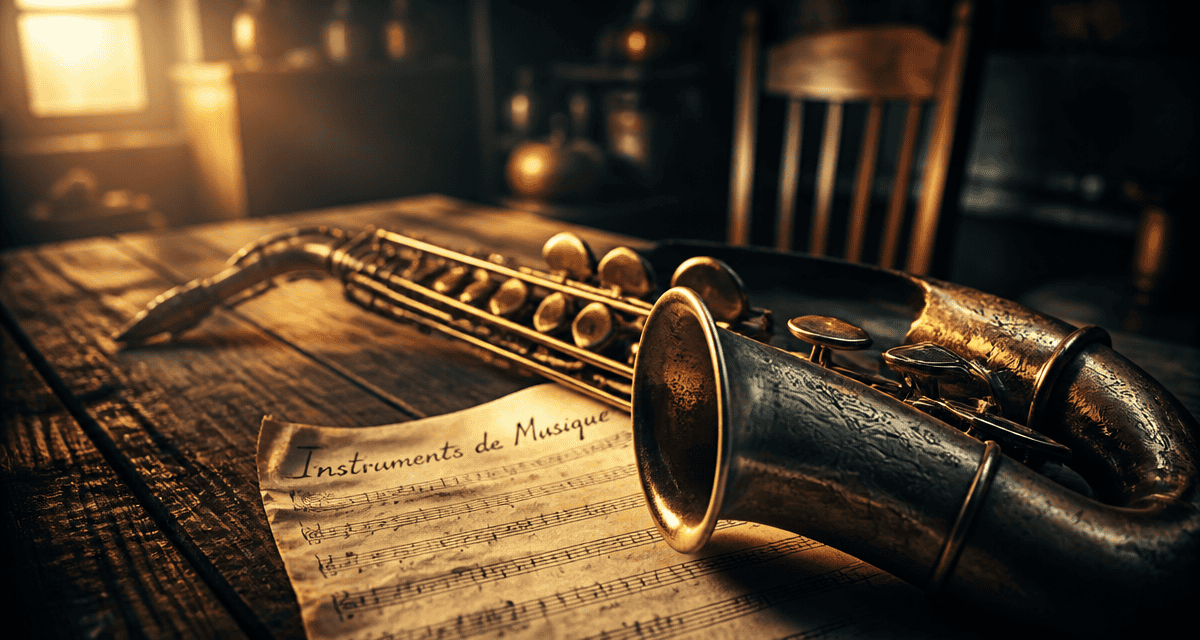 image de instrument de musique saxophone vintage