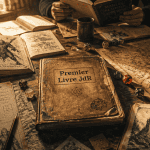 livre jeu de rôle sur table avec dés et cartes