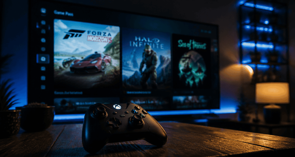 meilleur jeu sur xbox manette salon moderne