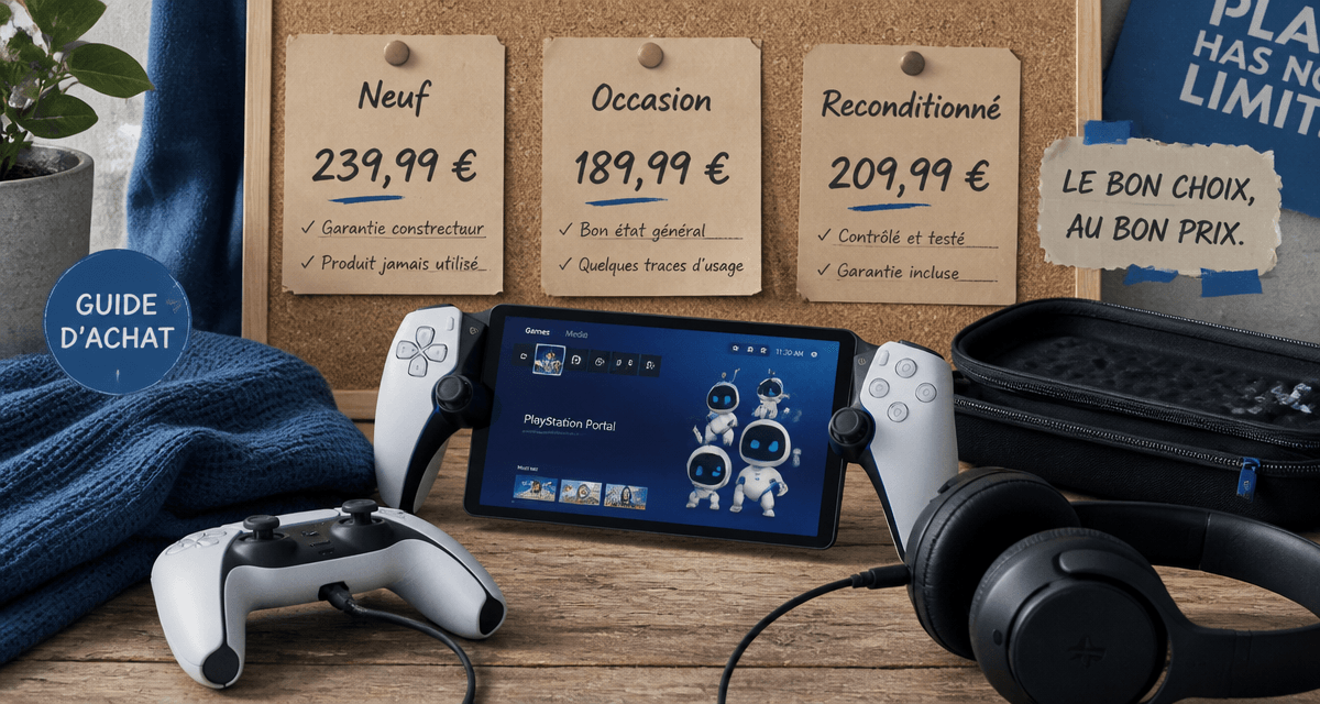 ps5 portable prix comparatif visuel
