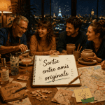 sortie entre amis originale groupe autour table