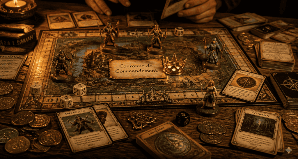 talisman jeu plateau et héros en partie