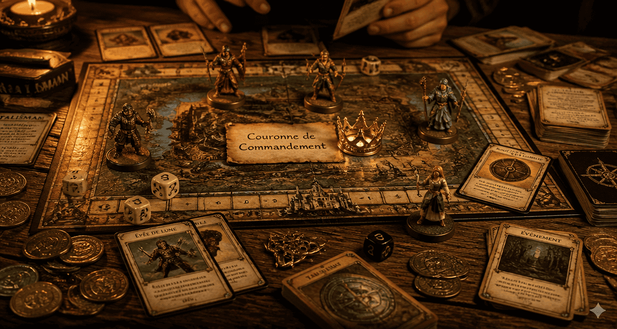 talisman jeu plateau et héros en partie