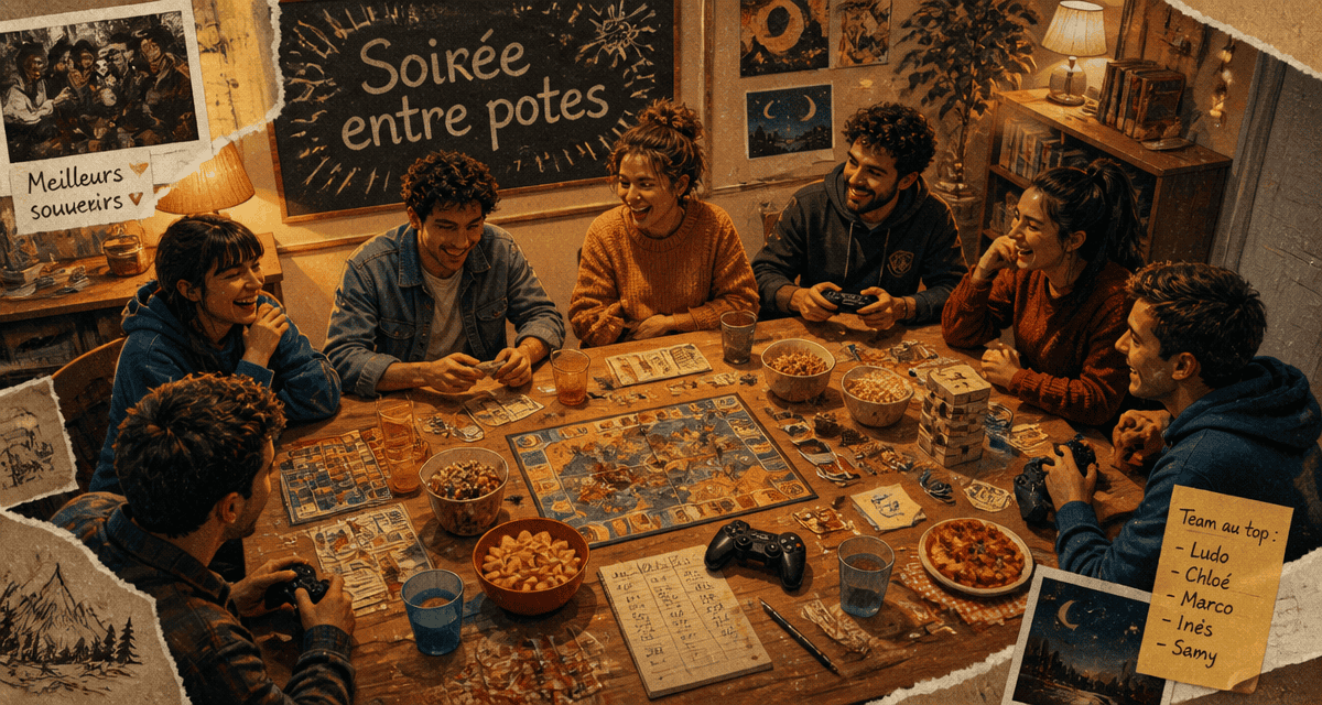 truc à faire entre pote à la maison autour de jeux