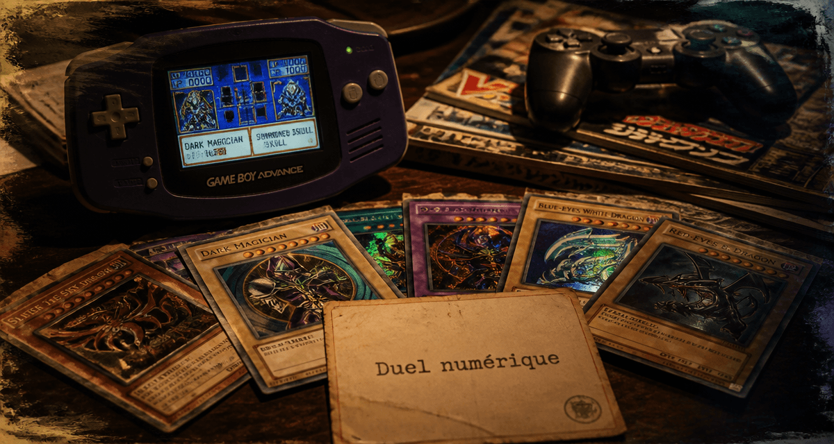 yugioh jeux video cartes retro et modernes sur bureau