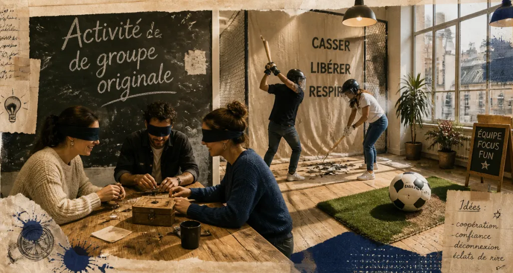 activité de groupe originale adultes loft urbain