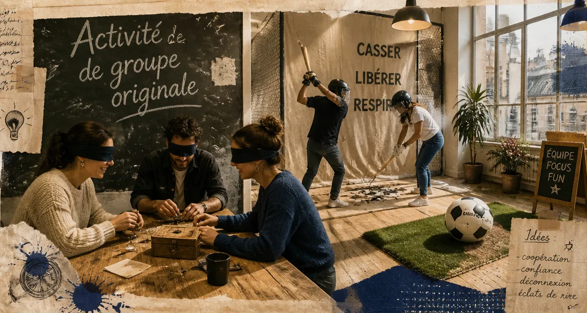 activité de groupe originale adultes loft urbain
