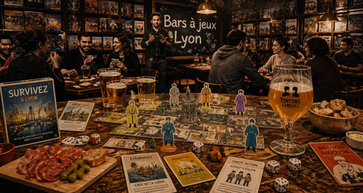 bar a jeux lyon table jeux biere charcuterie