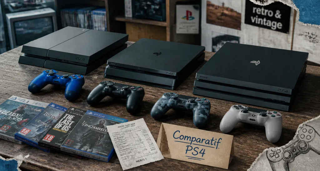 combien coute la ps4 fat slim pro comparatif