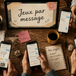jeu a faire par message sur smartphones autour d'une table
