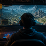 jeux pc mmorpg joueur devant écran