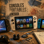 meilleur console portable Steam Deck OLED et ROG Ally X côte à côte