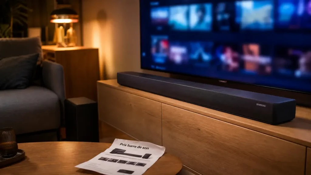 Barre de son Samsung prix : caisson, Dolby Atmos et Q Symphony font la différence