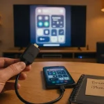 Brancher iPhone sur TV avec adaptateur HDMI