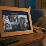 Cadre photo connecté Wi‑Fi 10 pouces avec recadrage automatique