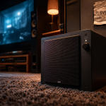Caisson de basse SVS SB-1000 Pro en home cinéma, noir