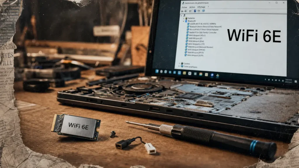 Carte wifi sur pc portable WiFi 6E M.2
