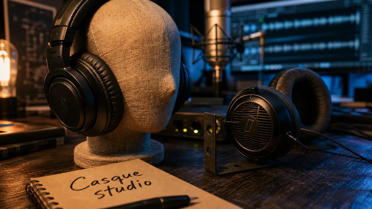 Casque pour studio : fermé pour enregistrer, ouvert pour mixer