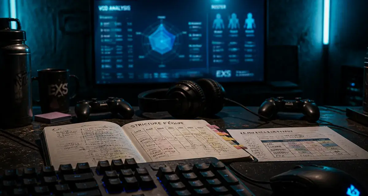 Comment configurer une équipe esports : rôles, scrims et outils sur table gaming