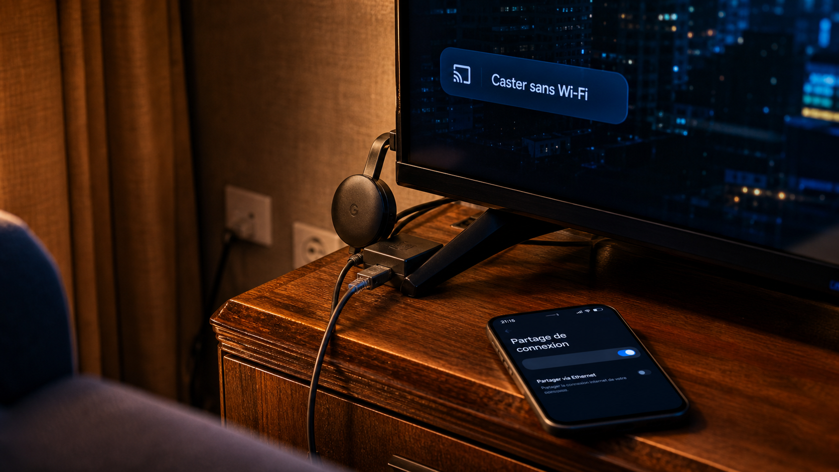 Comment connecter Chromecast sans Wi-Fi : hotspot mobile ou Ethernet