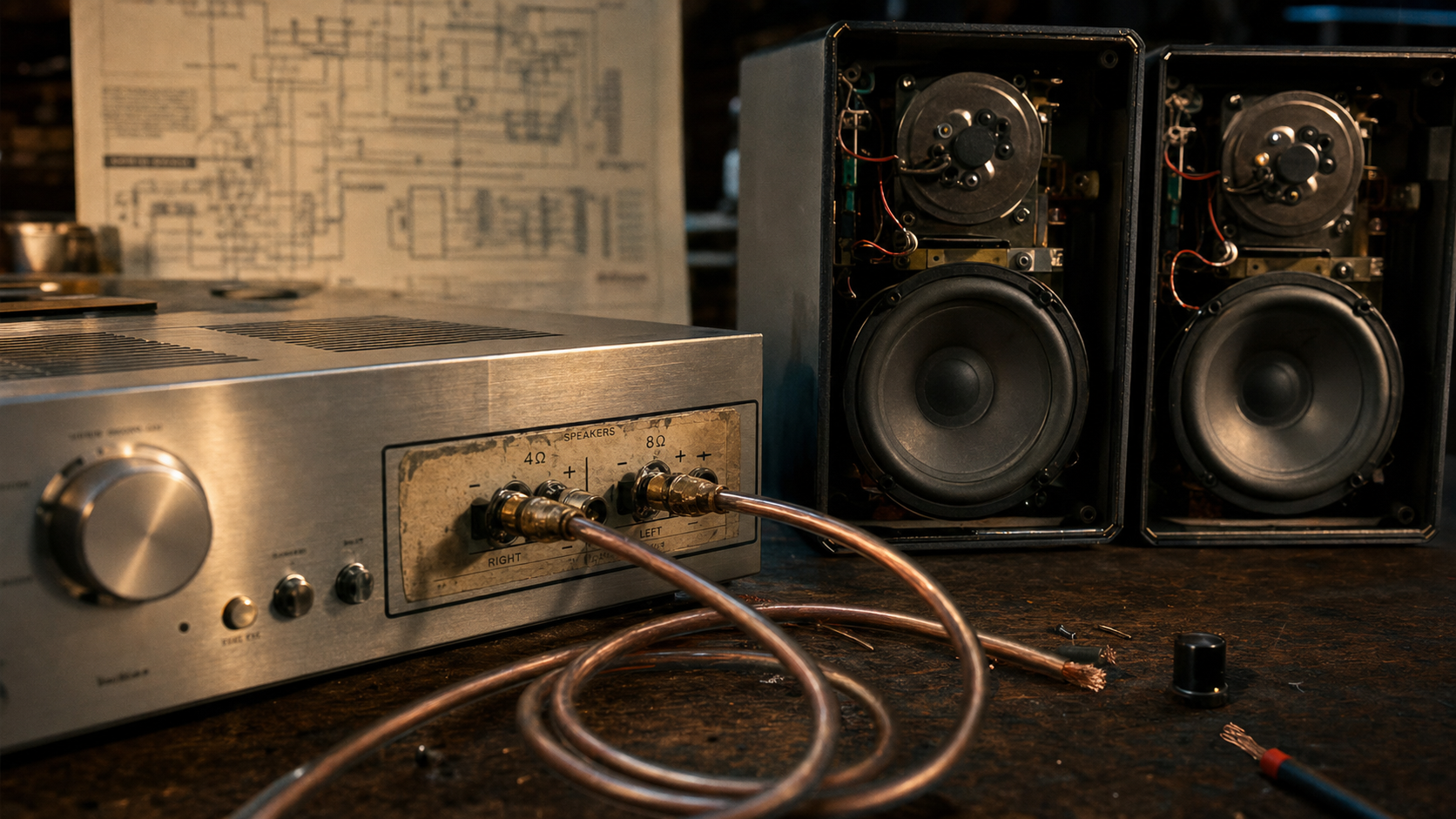 Enceinte 4 ohm sur ampli 8 ohm : branchement et risques