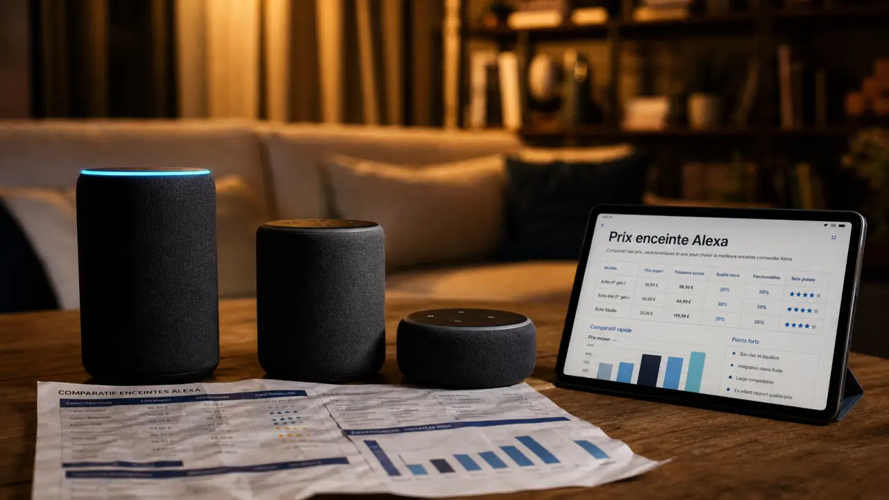 Enceinte Alexa prix : comparaison modèles et fonctions