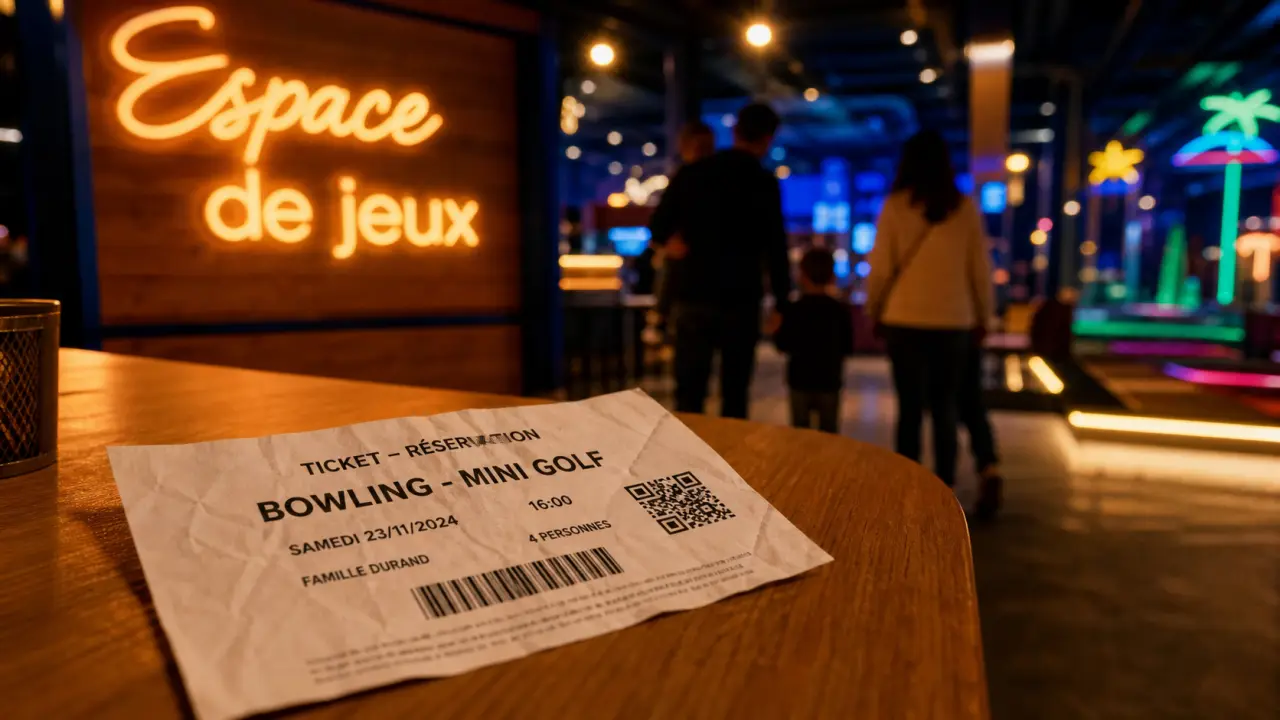 Espace de jeux : ticket et activités bowling mini-golf pour enfants