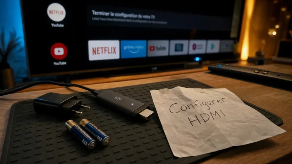 Mi TV Stick : brancher, configurer le Wi-Fi et le compte Google sans blocage