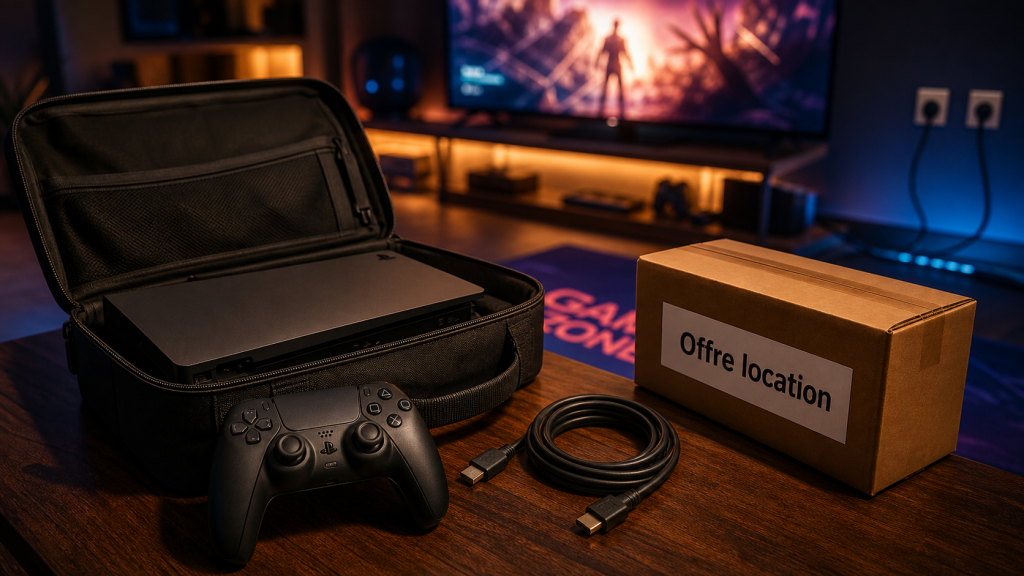 Louer une PS5 : pack complet, caution, remplacement sous 72h