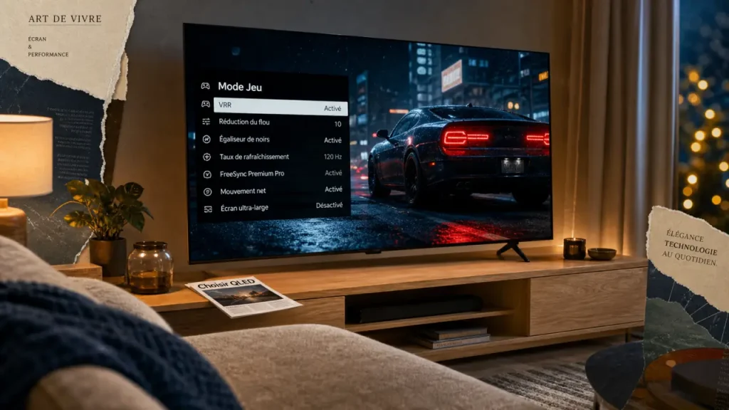 Meilleur tv qled 55 pouces pour gaming ou salon lumineux