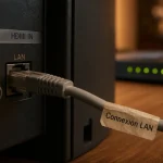 Prise lan tv RJ45 : câble Ethernet pour connexion stable