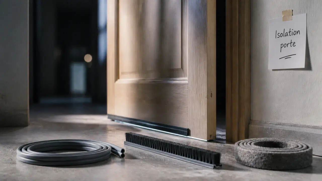 Isoler une porte phoniquement : joints, seuil et masse pour bloquer le bruit