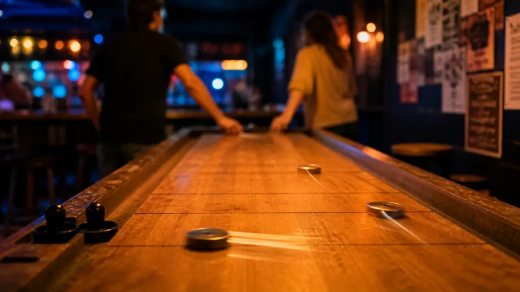 Air hockey, shuffleboard ou table à glisser : quel jeu de palet sur table choisir selon votre espace ?