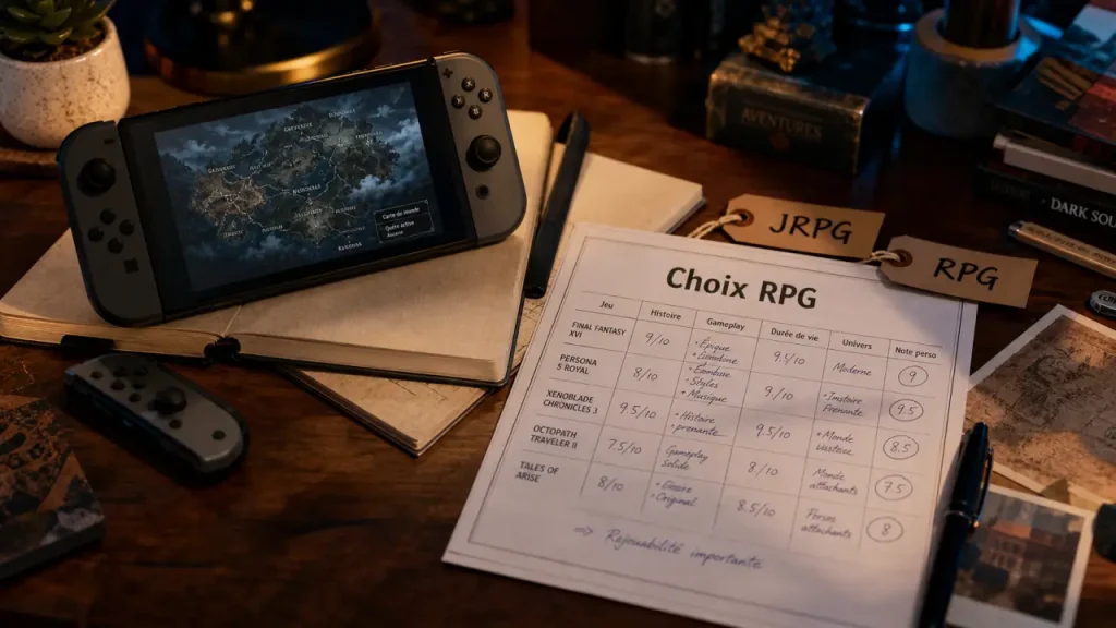 Jeux RPG sur Switch : comment choisir votre prochaine épopée entre JRPG, RPG occidental et pépites indépendantes