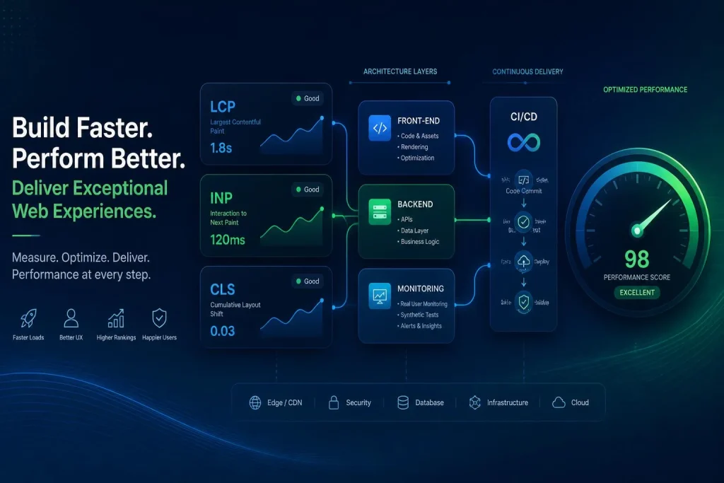 LCP, INP, CI/CD : comment piloter la performance technique d’une application web métier sans faire exploser les coûts