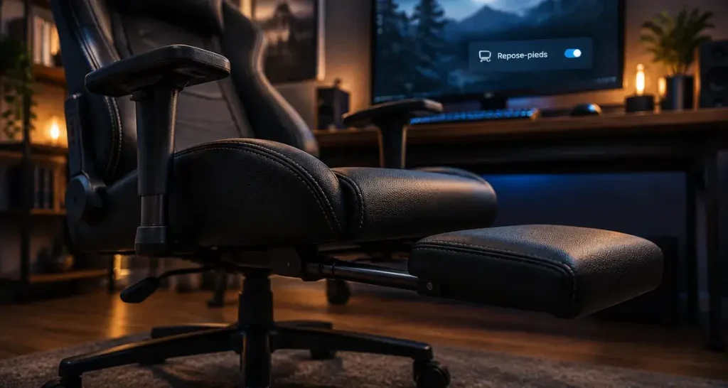 Chaise gaming avec repose-pieds : les critères qui comptent vraiment