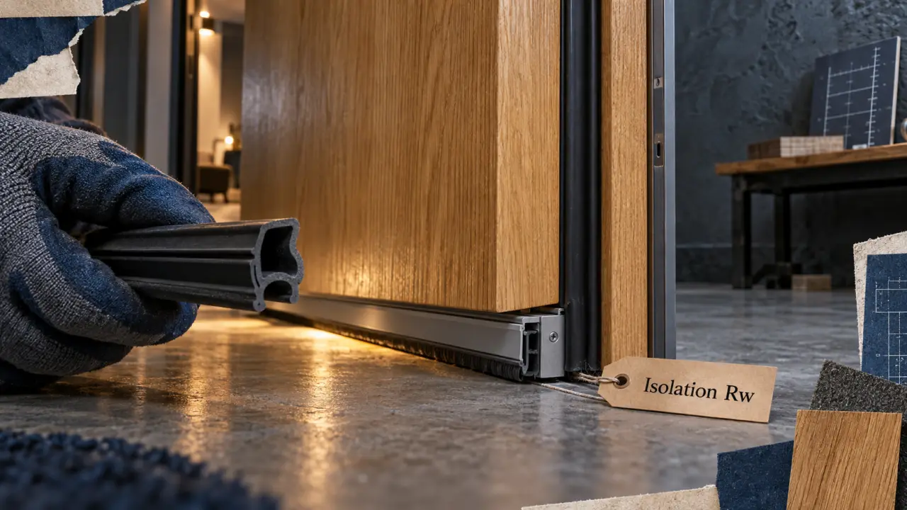 Comment choisir une porte acoustique : joints et seuil, étanchéité