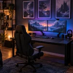 Décoration chambre gamer RGB partout : pièce surchargée