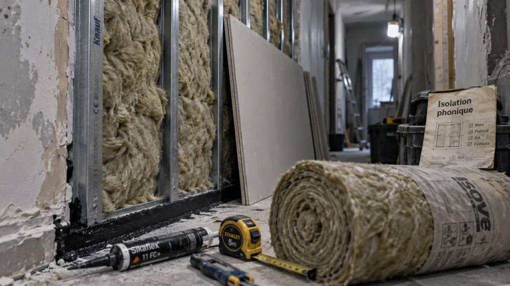 Insonoriser un mur exige de traiter les prises, les plinthes et les jonctions